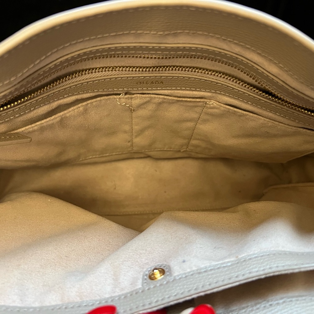 Oleada Wavia Leather Bag Plus Latte - Laptop/Workbag 15 inch $795 - Picture 10 of 11